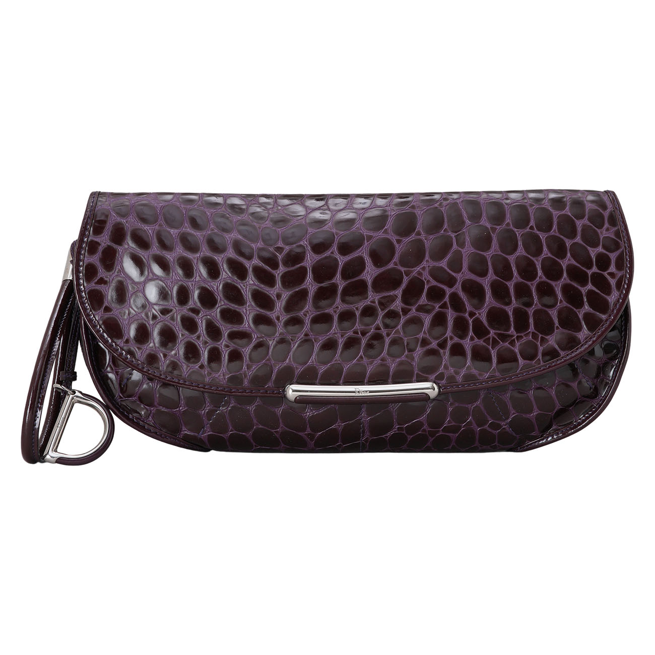 CHRISTIAN DIOR(USED)디올 크로커 패턴 클러치백